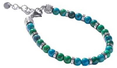 Produktbild von Perlenarmband fü r Herren mit kü nstlichem Chrysokoll MCGB5014
