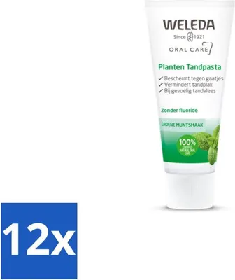 Image de WELEDA - Dentifrice végétal - 75 ml - Pack avantage - 12 pièces