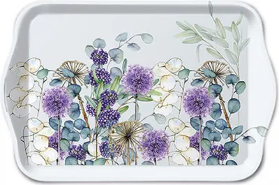 Produktbild von Ambiente Tablett Lunaria grün 13x21cm