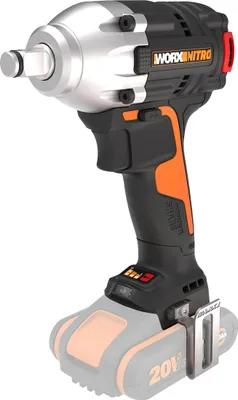 A cordless impact wrench is shown against a white background.