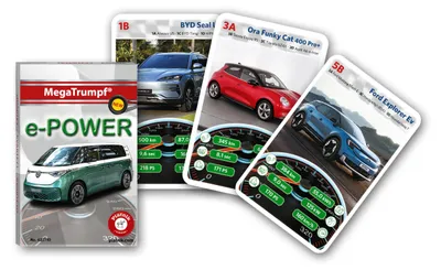 Produktbild von Piatnik 4237 - Kartenspiel e-Power, Blau und Weiß