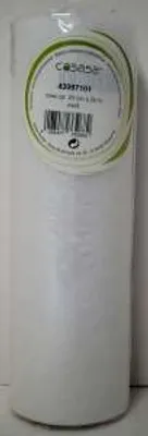Produktbild von 20m Vlies Tischband B23cm Tischläufer Tischdeko Hochzeit Kommunion Konfirmation, Farbe:weiß