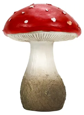 Produktbild von Fliegenpilz aus Polyresin, Herbst Dekofigur Pilz, Höhe 16 cm
