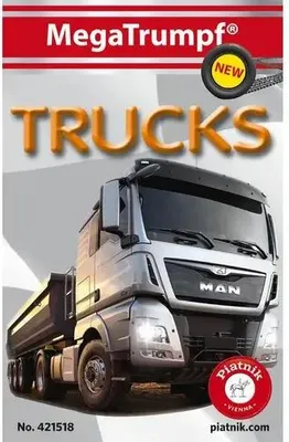 Produktbild von Quartett Trucks Kartenspiel für Kinder ab 5 Jahren, 2-4 Spieler