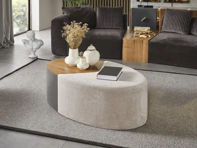 Immagine prodotto di Tavolino da caffè, arredamento  legno, design moderno, soggiorno, colore marrone