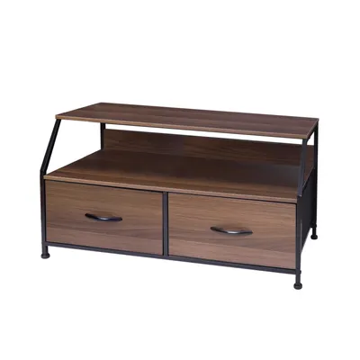 Produktbild von Mondeer Kommode, 2 Schubladen Schubladenschrank, Aufbewahrungsturm, Aufbewahrung kommode mit schubladen für Wohnzimmer, Schlafzimmer, Flur