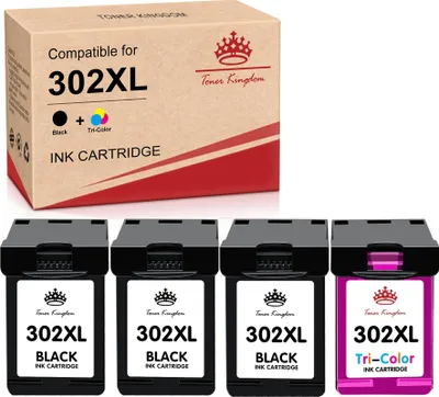A product shot of ink cartridges and their packaging.