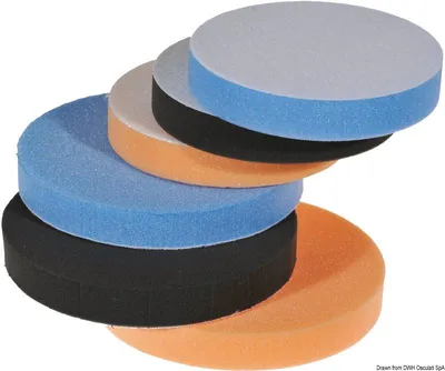 Image de Éponge de polissage souple noire Ø180 x 25 mm