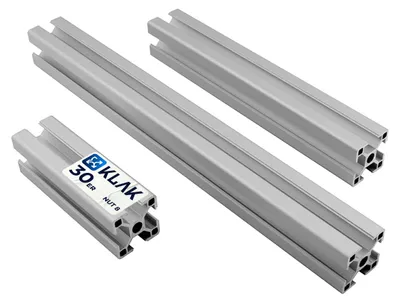 Produktbild von KLAK 30 - Aluprofil 30x30mm Nut 8 Aluminium Systemprofil Typ B 200cm 2000mm