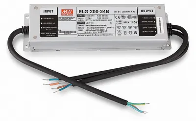 Produktbild von Mean Well ELG-200-24B-3Y SNT 24V/DC/0-8,4 A/ 201,6W IP67