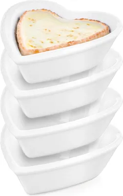 Obrázok produktu pre Porcelánové misky na občerstvenie, 35 ml, sada 4 kusov, vhodné do mikrovlnnej rúry