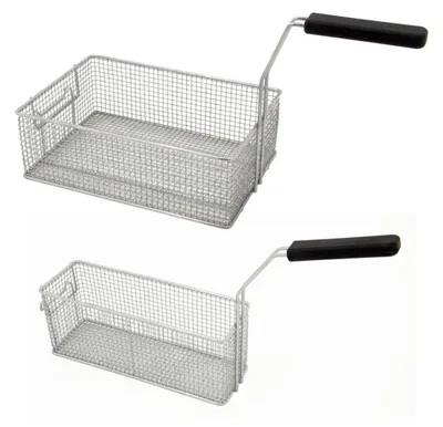 Obrázok produktu pre KBS fritovací kôš 1/1 pre 8-litrovú fritézu z drôteného pletiva 210x235x100 mm