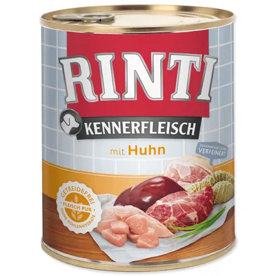 Produktbild von Rinti 800gx12 Kennerfleisch Huhn Dose