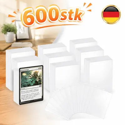 Productafbeelding van Kaarthulzen, 600 stuks, zachte sleeves, standaardmaat 66 x 91 mm, geschikt voor verzamelkaarten