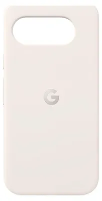 A plain studio shot of a beige phone case.
