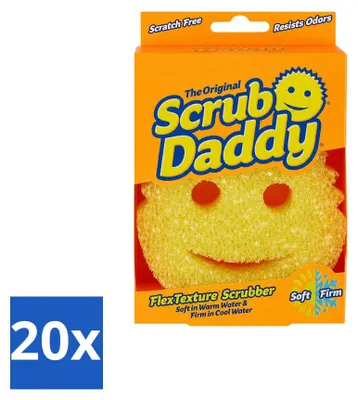 Produktbild von 20 x Scrub Daddy Reinigungsschwamm - Texturändernd - Vorteilspackung - 20 Stücke