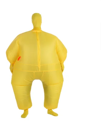Produktbild von Decdeal Funny Adult Size Aufblasbares Ganzkoerperkostuem Anzug Luftgeblaese betrieben Blow Up Kostuem Halloween Sports Party Fett Aufblasbares Overall Kostuem