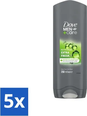 Produktbild von Dove Men+Care Duschgel - Extra Frisch - 250 ml - Vorteilspack - 5 Stücke