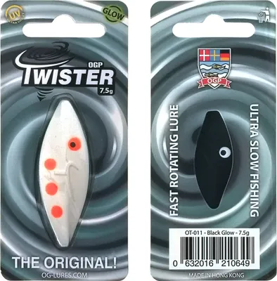 Produktbild von OGP Spoon Twister 7.5g Black White (Glow)