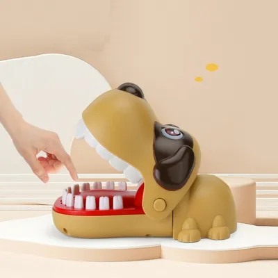 Produktbild von Hund Brown Crocodile mit Zahnschmerzensspiel beißen Getränkes Spiel