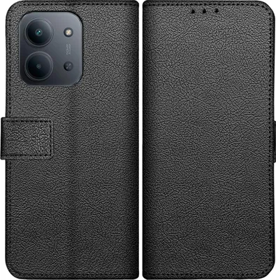 Image de Cazy Coque compatible avec Xiaomi Redmi 15C Coque avec Porte-cartes – Bookcase Classic – Noir