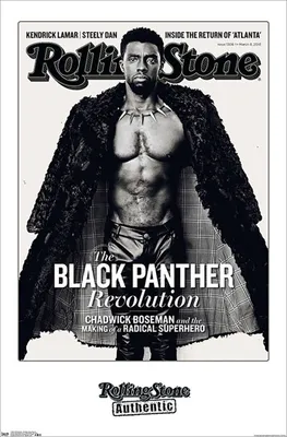Obrázek produktu pro Chadwick Boseman Plakát Rolling Stone, Black Panther 55,8 x 86,4 cm