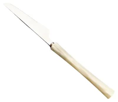 Produktbild von Besteckset aus Edelstahl 304 mit Griff, Messer, Gabel und Löffel, elegantes westliches Besteck, spülmaschinenfest, für Zuhause und Restaurant
