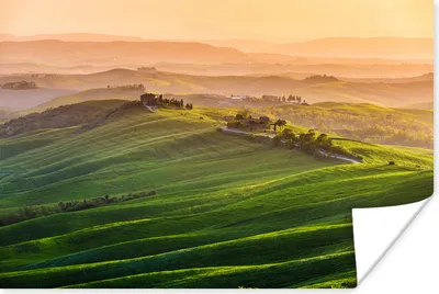 Produktbild von MuchoWow® Poster Toskana - Landschaft - Hügel 180x120 cm - Fotoplakat