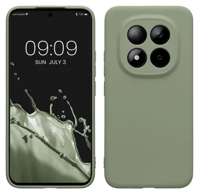 Produktbild von kwmobile Handyhülle für Xiaomi Redmi Note 15 Pro+ 5G / Poco M8 Pro 5G Hülle - weiches Handy Silikon Case - Schutzhülle Cover - Graugrün