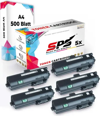 Produktbild von Druckerpapier A4 + 5x Multipack Set Kompatibel für Kyocera Ecosys P 2235 (1T02RV0NL0/TK-1150) Toner Schwarz