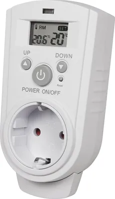 Produktbild von Steckdosen-Thermostat McPower "TCU-530", 5-30 °C, max. 3.680W, 230V, Display