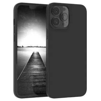 Produktbild von EAZY CASE Silikonhülle für Apple iPhone 13 Pro Max Silikon Backcover Schutz in Schwarz