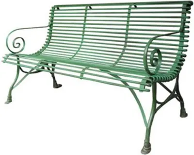Immagine prodotto di Panchina da giardino a 3 posti Casa Padrino - Panchina vintage in ferro battuto