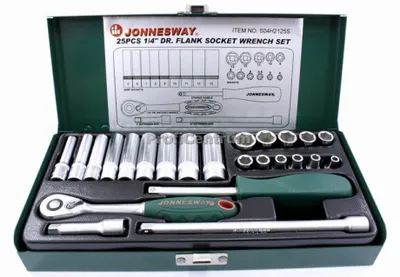Immagine prodotto di Set Di 25 Chiavi A Bussola Da 1/4" Jonnesway S04H2125S