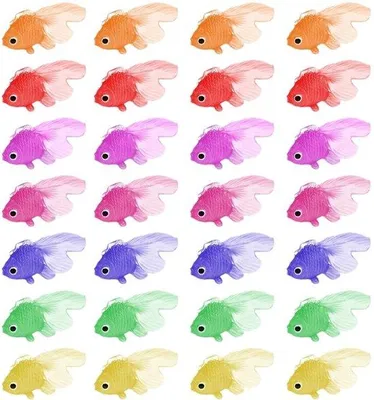 Produktbild von Set aus 28 Kunststoff Namaaktropischen Fischen für Aquarien- Dekoration