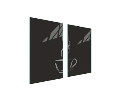 Produktbild von Glasschutzplatte Für Herd 75X52 Kaffee