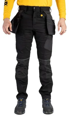 Produktbild von CAT Trades Men's Work Trousers – 1810099 – Black – Size 34/34