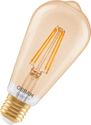 Produktbild von Osram Smart+ LED Lampe Filament dimmbar ST64 E27/6W(53W) gold 680 lm 2400 K warmweiß Matter