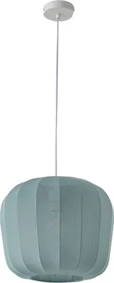 Produktbild von Lindby Hängeleuchte Helin, blau, Ø 35 cm, Stoff