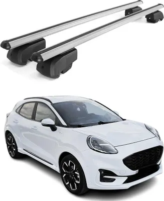 Produktbild von Dachträger Gepäckträger für Ford Puma 2019-2025 Querträger ABE Alu Grau 2x