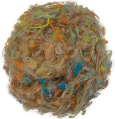 Filzwolle LumiArt mehrfarbig 4 – Merino Märchenwolle mit farbigen Noppen zum Filzen.