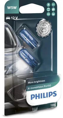 Immagine prodotto di Philips W5W 12V 5W W2,1x9,5d X-tremeVision Pro150 2St. Blister