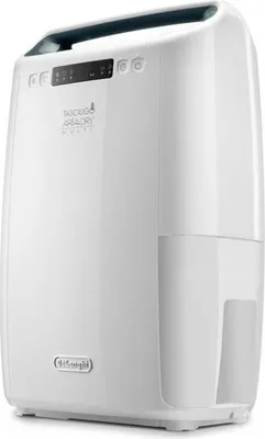 Immagine prodotto di Deumidificatore DeLonghi DEXD216RF, funzione lavanderia, flusso d'aria 125 m³/h, capacità 2,1 L, filtro anti-polvere, filtro anti-allergia, filtro a carboni attivi