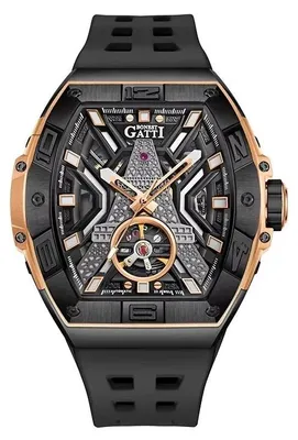 Immagine prodotto di Orologio da uomo Bonest Gatti Dominatore, automatico, scheletro, in oro