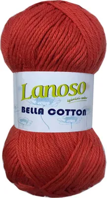 Produktbild von 100g Strickgarn Lanoso Bella Baumwolle Baumwollgarn Wolle Häkelgarn Strick-Wolle , Farbe:906 orange