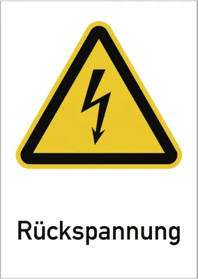 Produktbild von Dreifke® Rückspannung, Kombischild, Folie, 131x185 mm