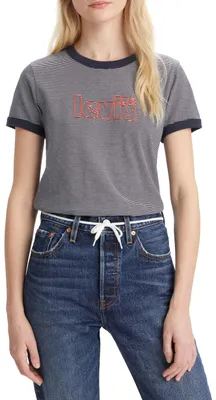 Produktbild von Levi's Damen Graphic Perfect Ringer Tee GR PERFECT RINGER TEE T-Shirt, Poster Lo