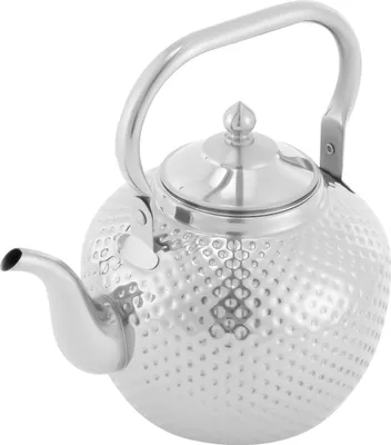 Produktbild von Teekannen Edelstahl Teebereiter 2L Teekessel Wasserkocher Mit Deckel Silber