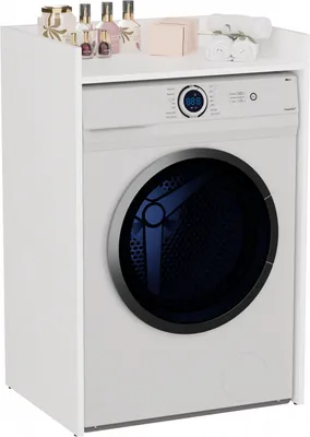 Produktbild von Badezimmerschrank für Waschmaschine, Regal, NP, Weiß