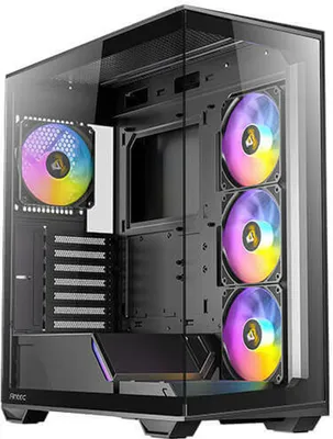 Zdjęcie produktu dla Antec C3, Midi Tower, PC, Czarny, ATX, ITX, micro ATX, Szkło, Plastik, Stal, 16 cm